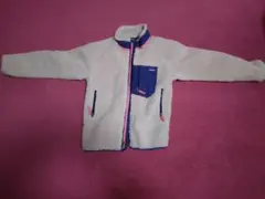 patagonia フリースジャケット クリーム/ネイビー/ピンク