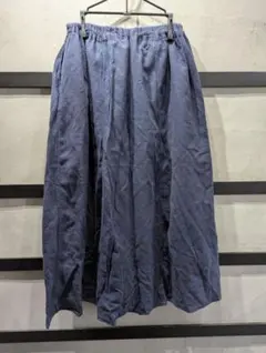 earth music& ecology ロングフレアスカート F ネイビー