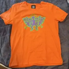 激レア POP SHOP Keith Haring Tシャツ オレンジ Lのサムネイル