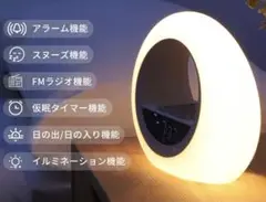 目覚まし時計 デジタル　大音量 ライト ラジオ スピーカー led