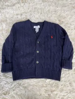 Ralph Lauren ケーブルニットカーディガン 18M ネイビー