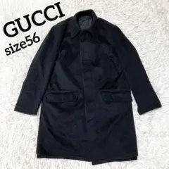 GUCCI グッチ リバーシブル コート メンズ ブラック 黒 ウール 56のサムネイル