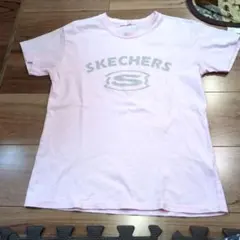 SKECHERS　 ピンク　 ロゴ Tシャツ　Mサイズのサムネイル