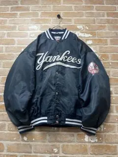 90s STARTER スタジャン Yankees MLB ネイビー アウター