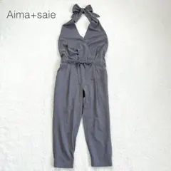 【アイマサイエ】ホルターネックサロペット クロップド丈 日本製 フェミニン【M】のサムネイル
