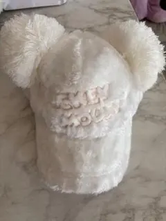 ミッキーマウス 耳付きキャップ ホワイト