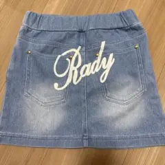 Rady デニムミニスカート ゴールドボタン