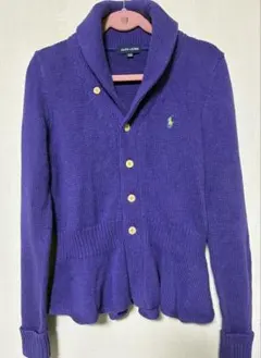 Ralph Lauren パープル カーディガン 160