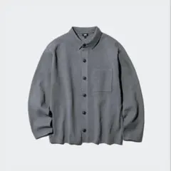 ミラノリブシャツカーディガン　UNIQLO S