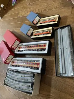 鉄道模型セット 4両 レール付きのサムネイル
