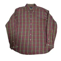 【美品】1990s Polo Ralph Lauren 長袖シャツ 好配色　XL