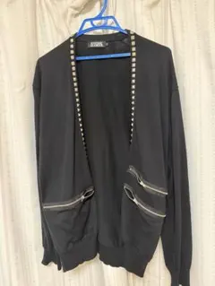 ヒステリックグラマースタッズカーディガン　ブラック