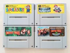 スーパーファミコン 任天堂4本セット 動作確認済み