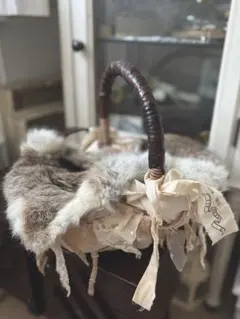 リハーズオール　レースカゴバッグ　リメイク