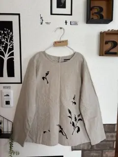 美品★鉄絵草文トップス