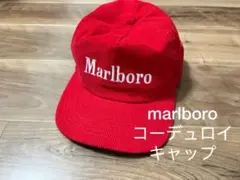 美品marlboro マルボロコーデュロイキャップ/企業ロゴシュプリームのサムネイル