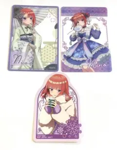 五等分の花嫁　中野ニ乃　クリアカード、ステッカー