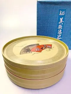 漆器　寿司桶　2段　お盆蓋付き