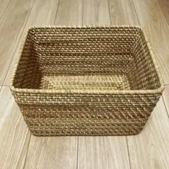 無印良品　重なるラタン長方形バスケット・大
