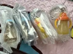 ピジョン Pigeon ミニチャーム 哺乳瓶 フラワー ストローボトル