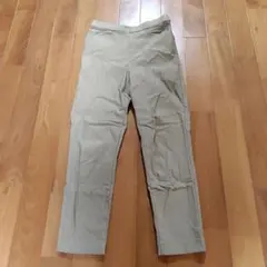 ベージュ スキニーパンツ サイズS MUSMUSH 裏起毛 暖かい