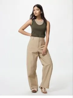 ユニクロ　ジャージーバレルレッグパンツ Mサイズ　男女兼用