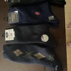 ソックス 8足セット ネイビー グレー ブラック