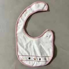 ファミリア 刺繍スタイ ホワイト
