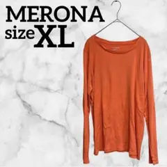 MERONA メローナ【XL】 長袖 Tシャツ オレンジ