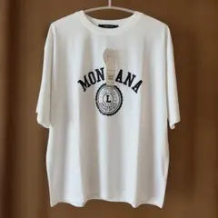 【接触冷感】カレッジ風プリントBIGTシャツ【新品】のサムネイル