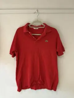 LACOSTE ラコステ ポロシャツ 赤 CHEMISE ワニロゴ L相当