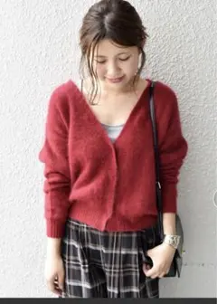 Khaju Ｖネックベーシックカーディガン　ships