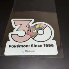 ポケモン 韓国限定 30周年ロゴ ステッカー グルトンのサムネイル