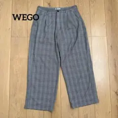 BROWNY WEGOチェック柄 ワイドパンツ グレー M