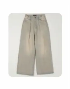 JEANASIS タックデニムワイドデニム　ライトブルー