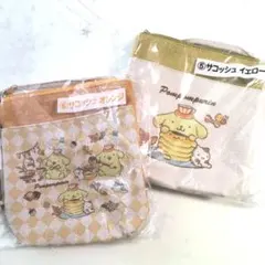 サンリオ　ポムポムプリン　当たりくじ　サコッシュ2点セット　オレンジ　イエロー