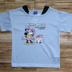新品 未使用 ディズニー ミニー 半袖 Tシャツ 女の子 水色 120