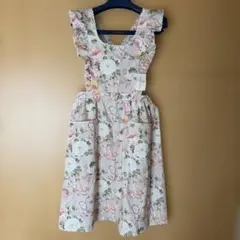 valentino garavaniエプロン　花柄　ピンクベージュ系