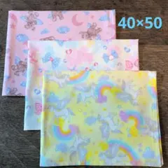 ランチョンマット3枚セット　女の子　ハンドメイド　給食　小学校　保育園　幼稚園