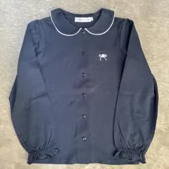 BeBe ネイビー 長袖ブラウス　140cm
