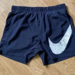 【試着のみ】メンズ　NIKE ショートパンツ XL ネイビー インナーパンツ付