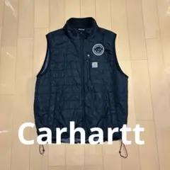 【古着】Carhartt キルティングベスト/カーハート/ブラック