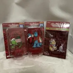 3個セットディズニークリスマスオーナメント2025 happyくじ