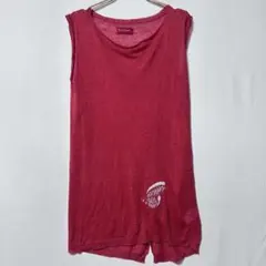 Zadig & Voltaire リネン麻100% ノースリーブ レッド 蝶刺繍のサムネイル