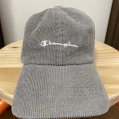 Champion グレー コーデュロイキャップ