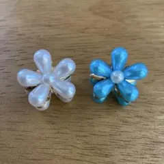 花モチーフヘアピン2個セット