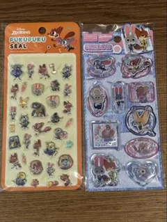 ズートピア プクプクシール ウォーターシール 3Dシール ディズニー ニック