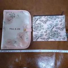 PAUL & JOE 花柄ポーチ、ファイル　2点セット　 ポール&ジョー