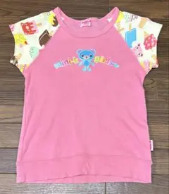 mini-k girls アイス柄 半袖Tシャツ ピンクのサムネイル