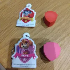 パウ・パトロール　リフレクターキーチェーン　消しゴム